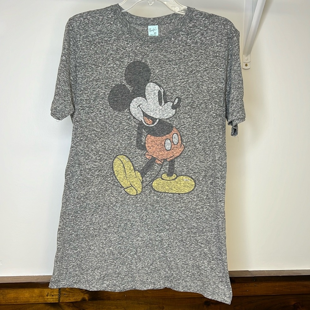 Disney Mickey Mouse Heathered Gray T-Shirt- M